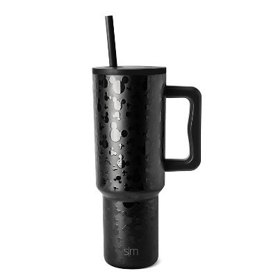 Simple Modern Trek 40oz Stainless Steel Mickey Mouse Lidded Tumbler Black: Double-Wall, Leakproof, Vacuum-Insulated | Target