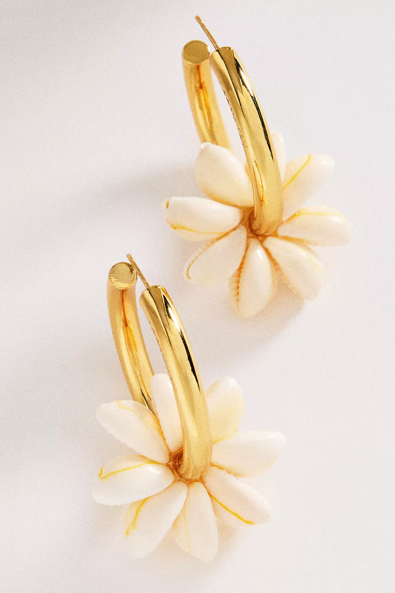 Logan Tay Shell Hoop Earrings | Anthropologie (US)