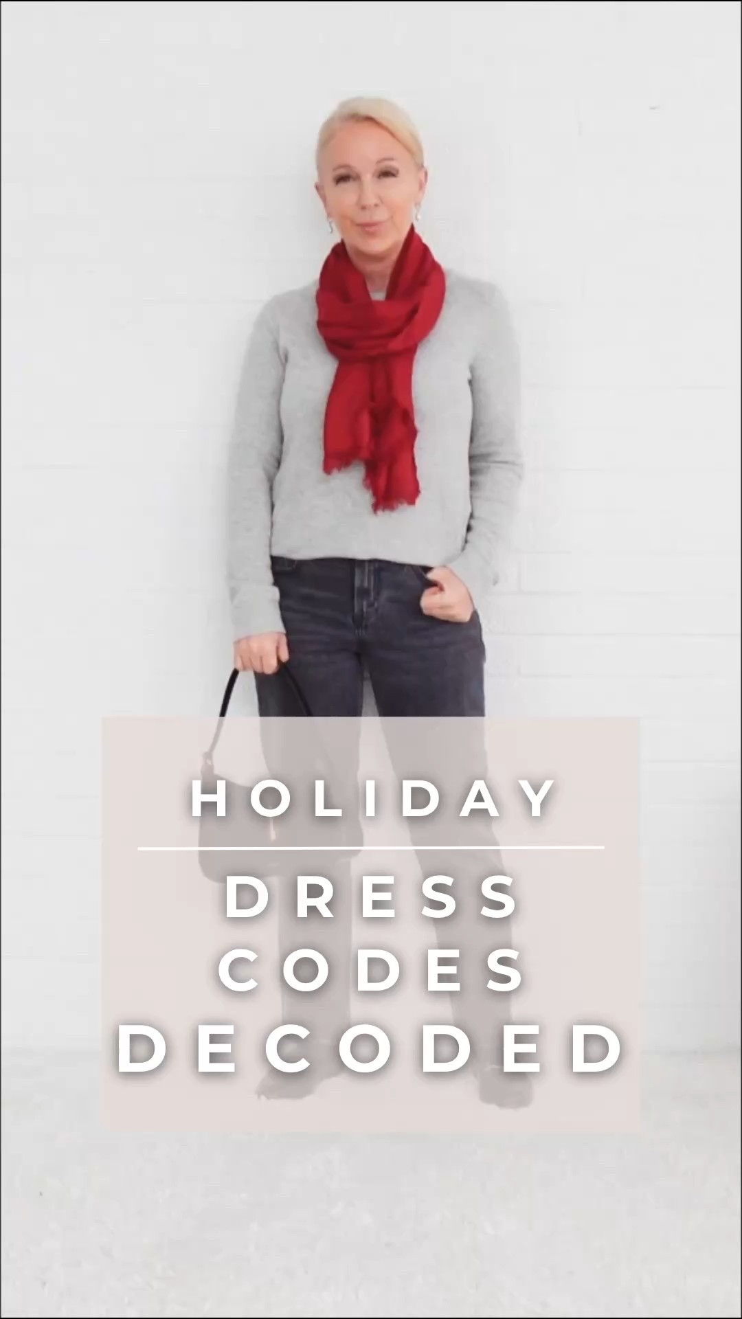 🎄✨ Holiday Dress Codes DECODED: FESTIVE CASUAL 

🎄If you always worry about being overdressed at holiday gatherings, this one’s for you. Festive Casual is one of the most misunderstood holiday dress codes for midlife women — but it’s actually the easiest when you know the formula.

✨ Festive Casual = Neutral Outfit + ONE Festive Accent 
Think: 🧣 a holiday scarf ❤️ a bright red sweater 👠 a pair of red shoes 💄 a bold red lip 🎀 or a chic holiday brooch

🔑The key? ONE standout accent, not two. It keeps your look elevated… not costumey.

🤫This is the secret to effortless, elegant, and age-appropriate holiday style for women over 40, women over 50, and women over 60.



🎁 Save this post for your next party. 🎄 Share with a friend who’s confused about holiday dress codes. ✨ Like &amp; follow for more Holiday Dress Codes Decoded all week long!

❄️Sending warmth your way,
Valarie

#FashionOver40 #FashionOver50 

#LTKHoliday #LTKOver40 #LTKPetite