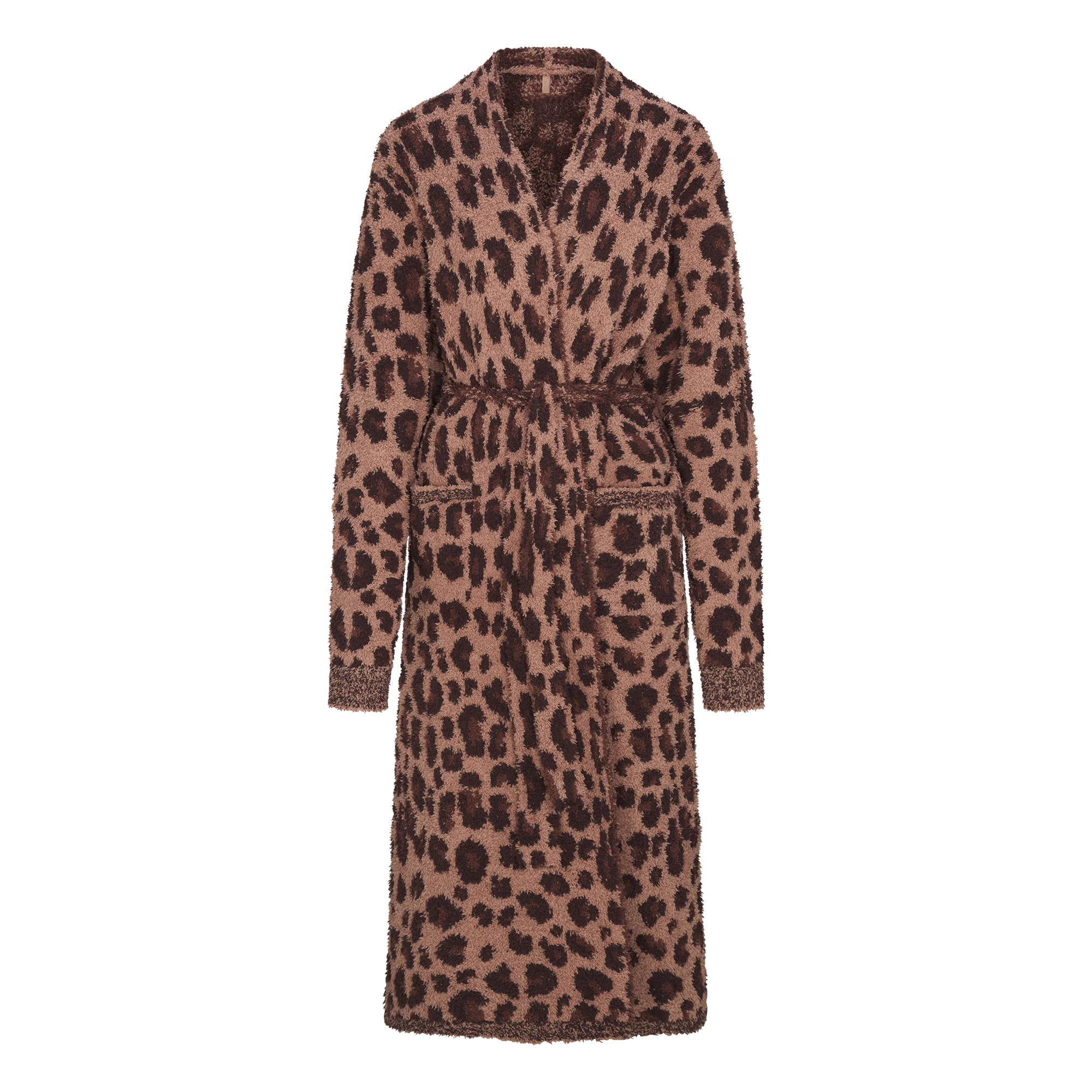 COZY KNIT UNISEX ROBE | SIENNA LEOPARD PRINT | SKIMS (US)