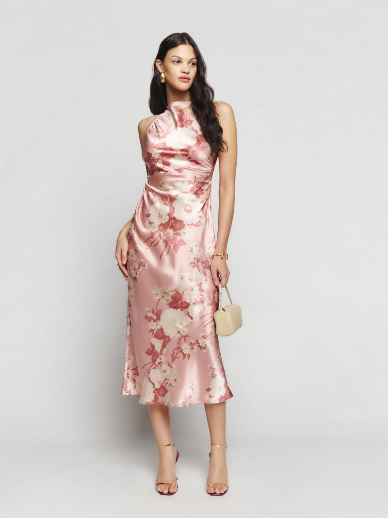 Casette Silk Dress | Reformation (Global)