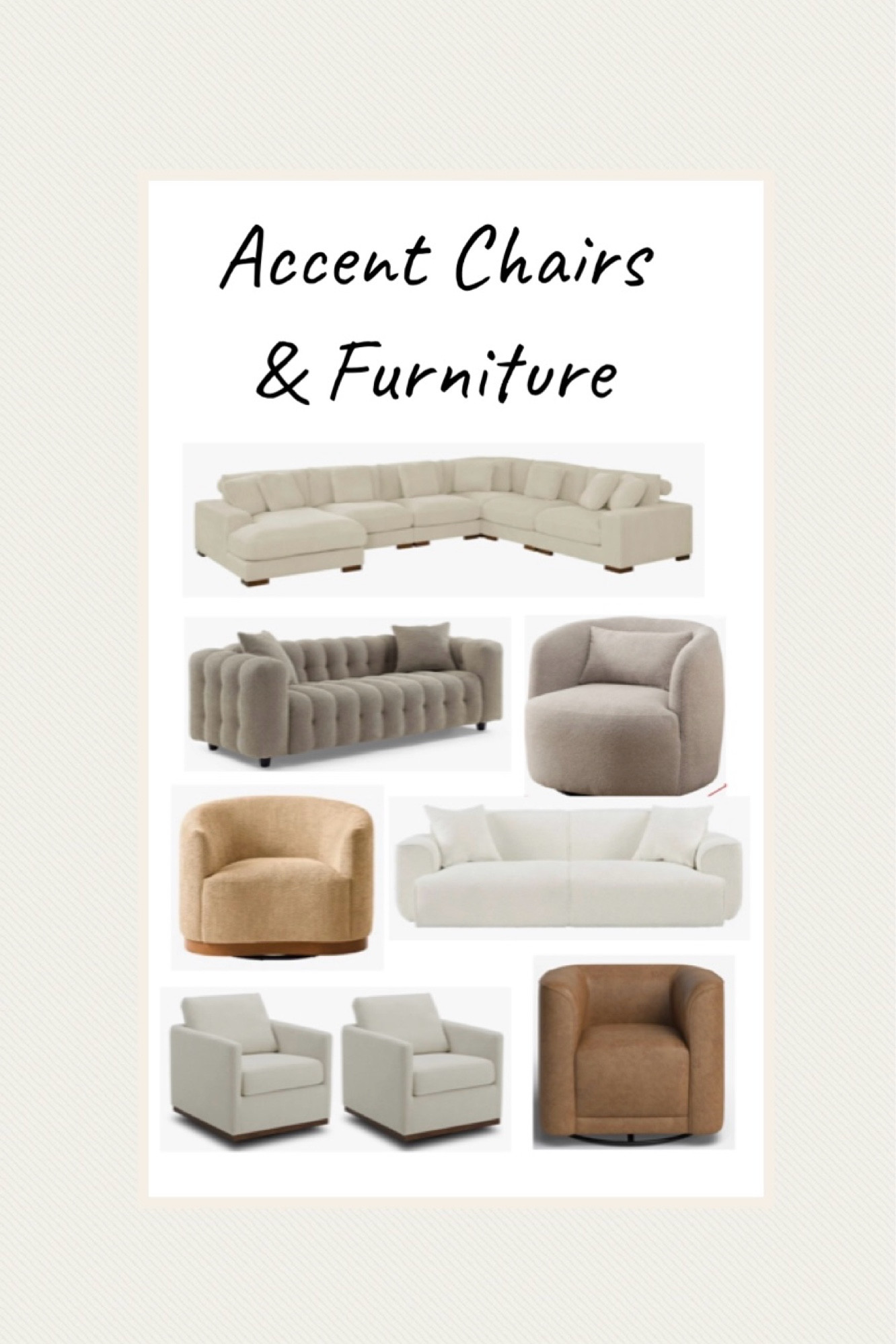 Accent chairs and sectionals 



#LTKHome