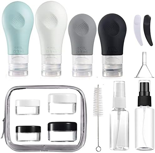 Travel Bottles for Toiletries, Gemice TSA Approved Travel Containers Leak Proof Silicone Squeezable  | Amazon (US)