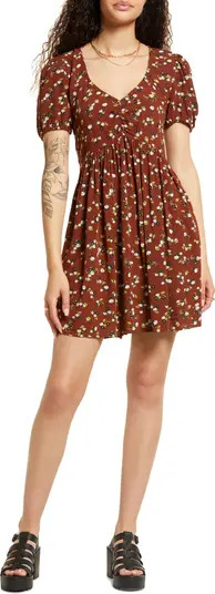 BP. Printed Babydoll Minidress | Nordstrom | Nordstrom