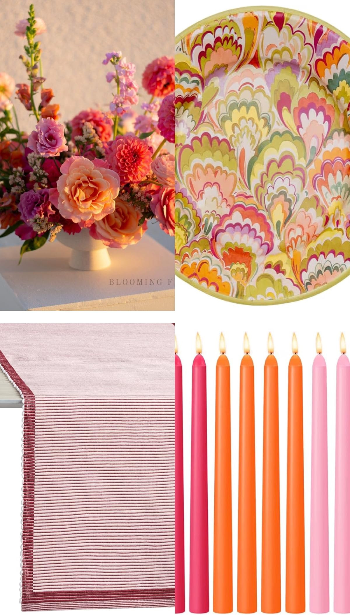 Elevate your table setting with these beautiful plates, Kate Spade table runner and charming candles. Perfect for any occasion! 

#tabledecor #amazonhome 

 #LTKdayinmylife #LTKfoodie #LTKSeasonal