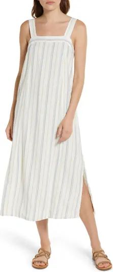 Linen & Cotton Princess Seamed Midi Dress | Nordstrom