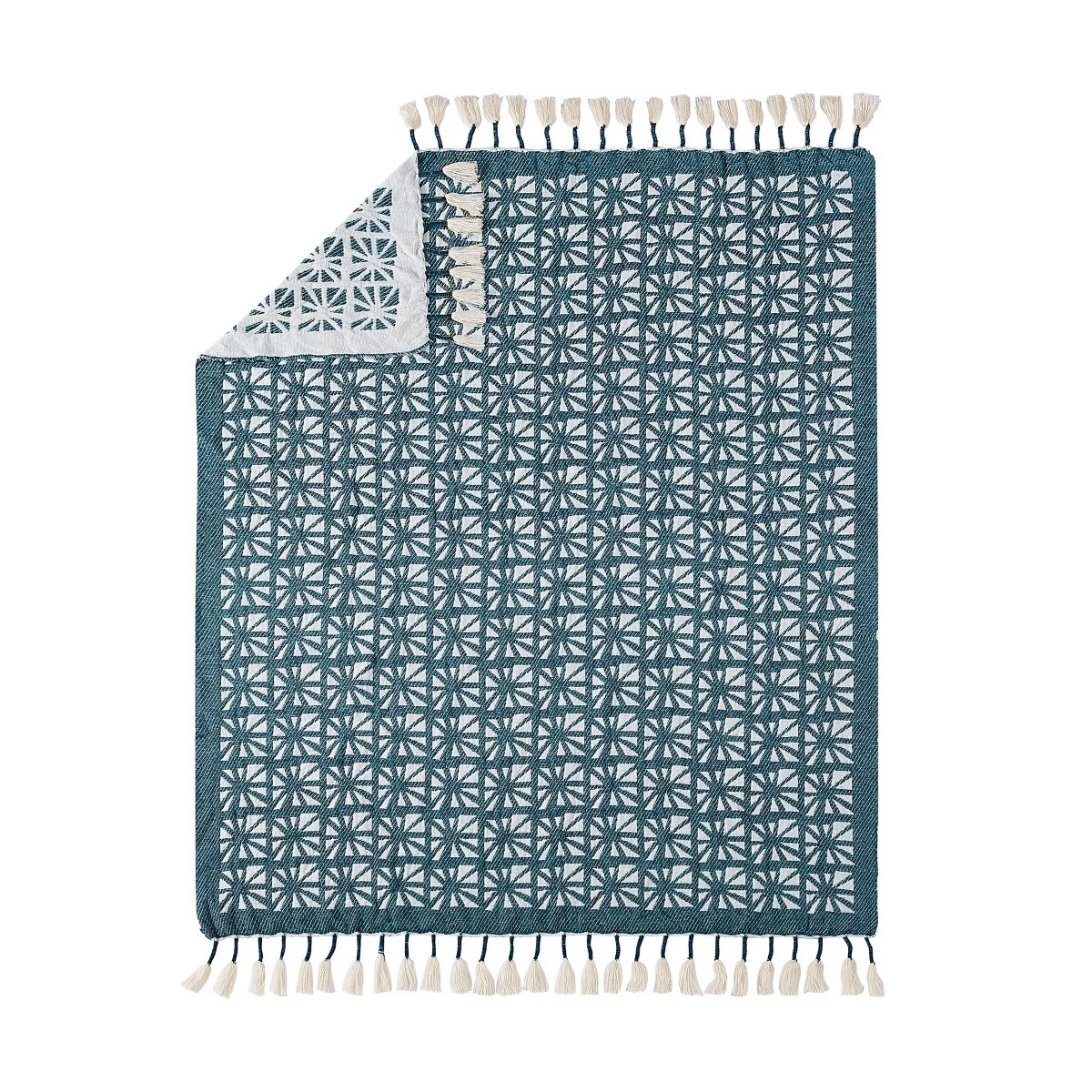 50"x60" Planetarium Throw Blanket Teal Green - Jungalow by Justina Blakeney | Target