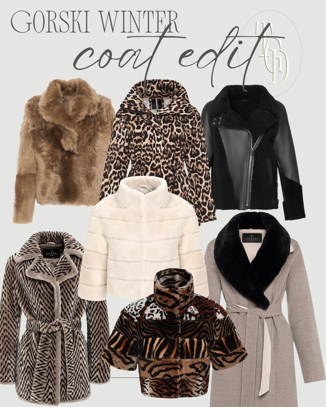 Gorski coat edit. Fur coat, wool coat, apres ski @saks #sakspartner #gorskimontreal #saks