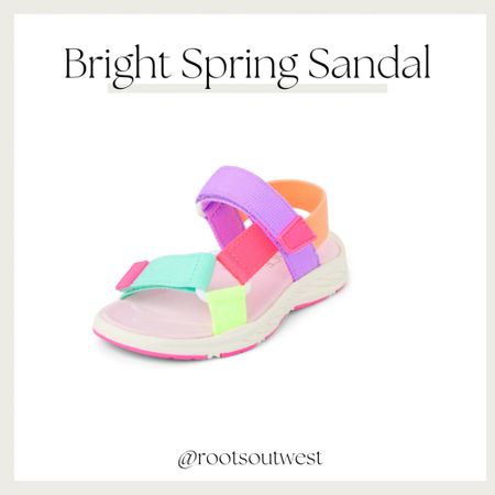 Toddler Girl Bright Colorblock Sandals - I LOVE! use code presday20 to save!

#springshoe #toddlergirl #toddlerspring 

#LTKshoecrush #LTKsalealert #LTKSpringSale