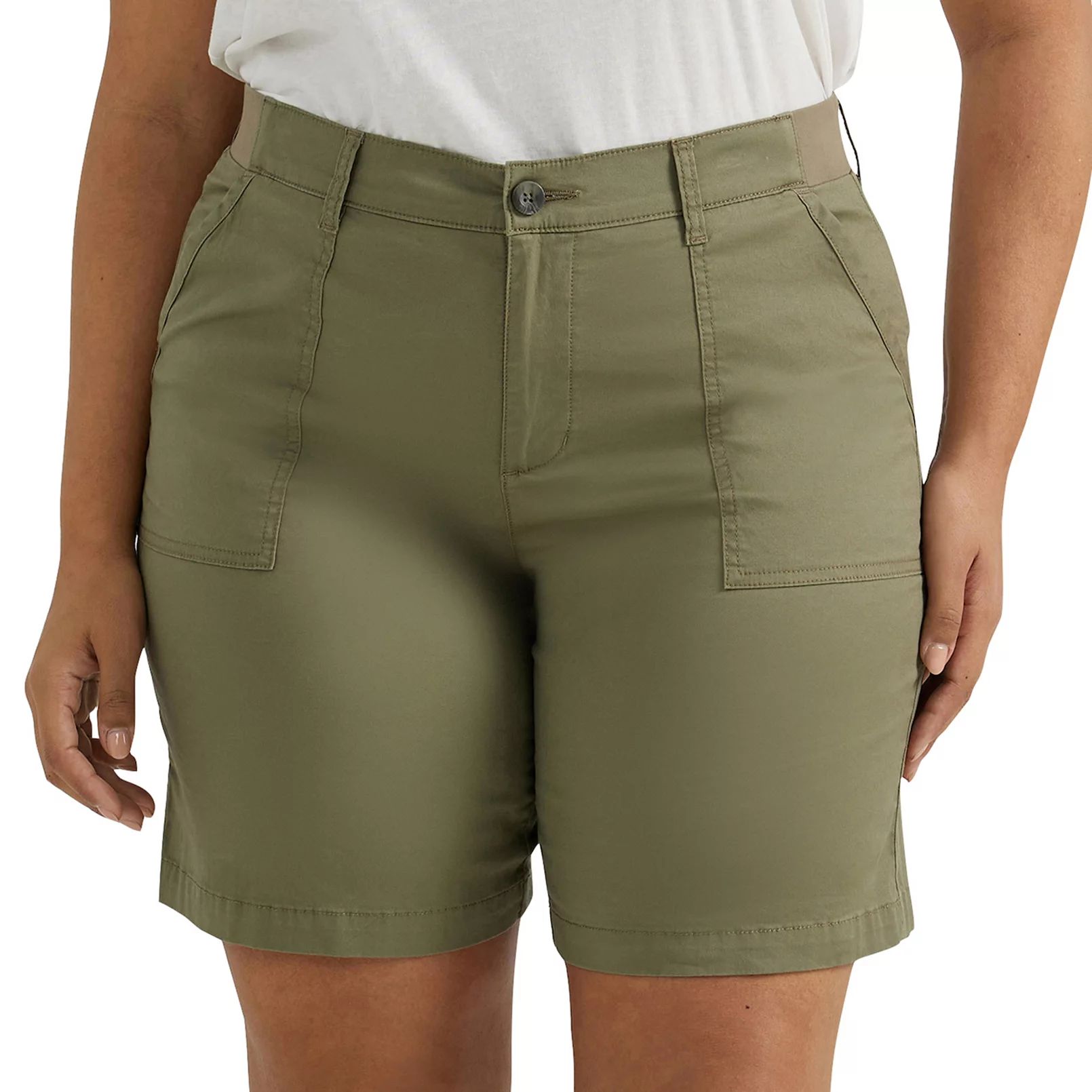 Plus Size Lee FLEX TO GO Utility Bermuda Shorts | Kohl's