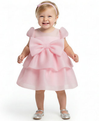 Baby Girls' Crinkle Organza Party Dress | Macy's