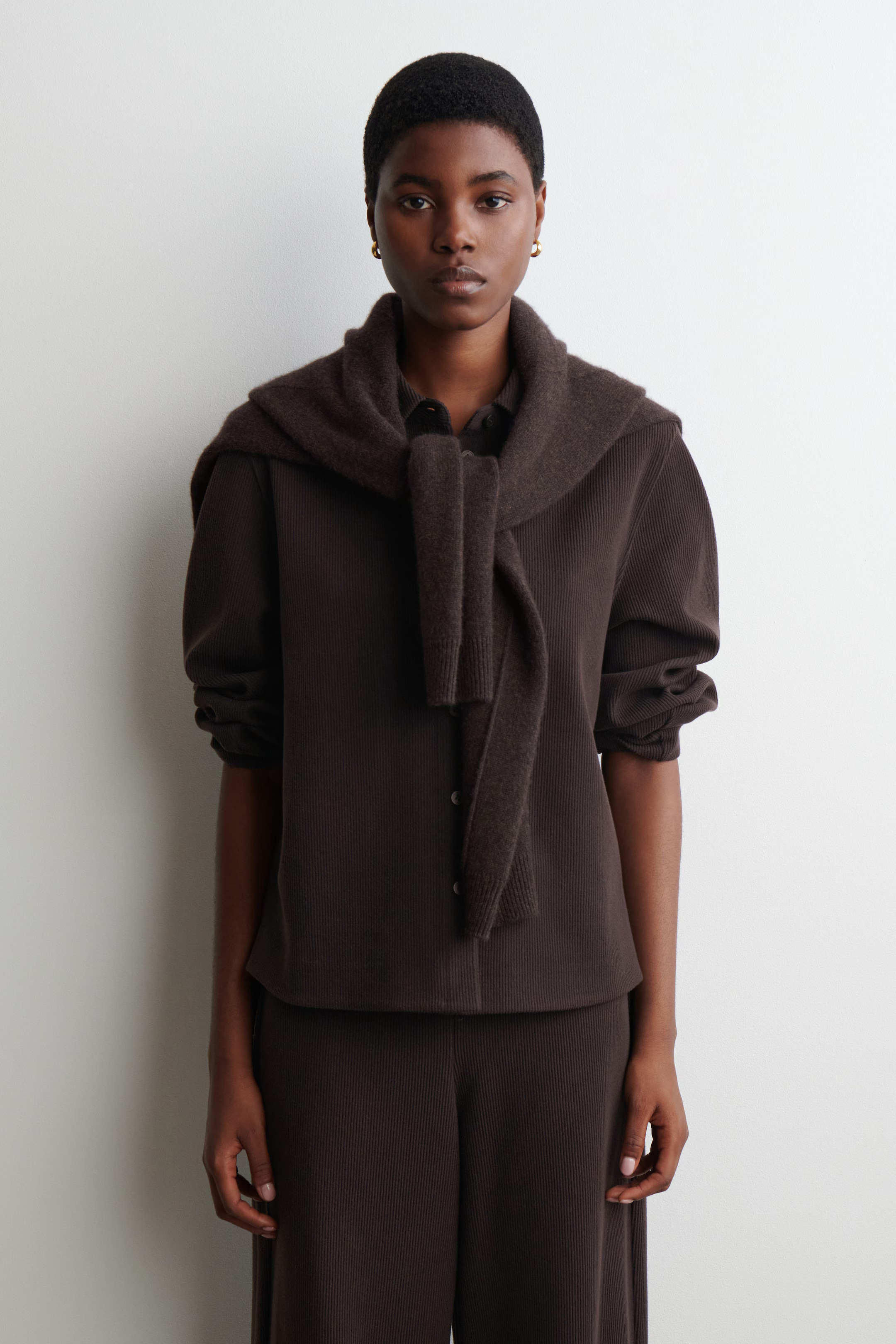 CORDUROY SHIRT - DARK BROWN | COS GB | COS UK