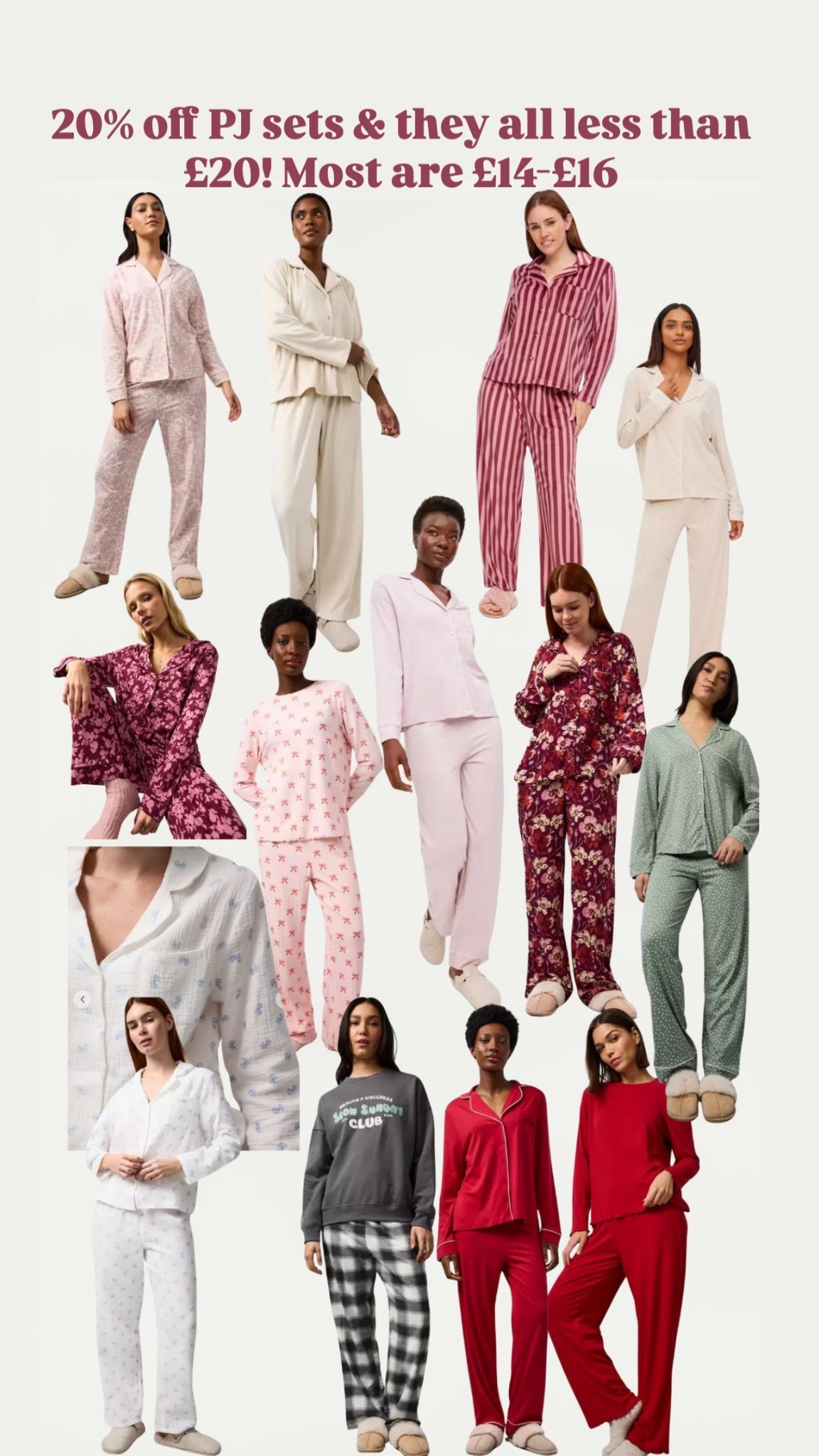 20% off pjs set 