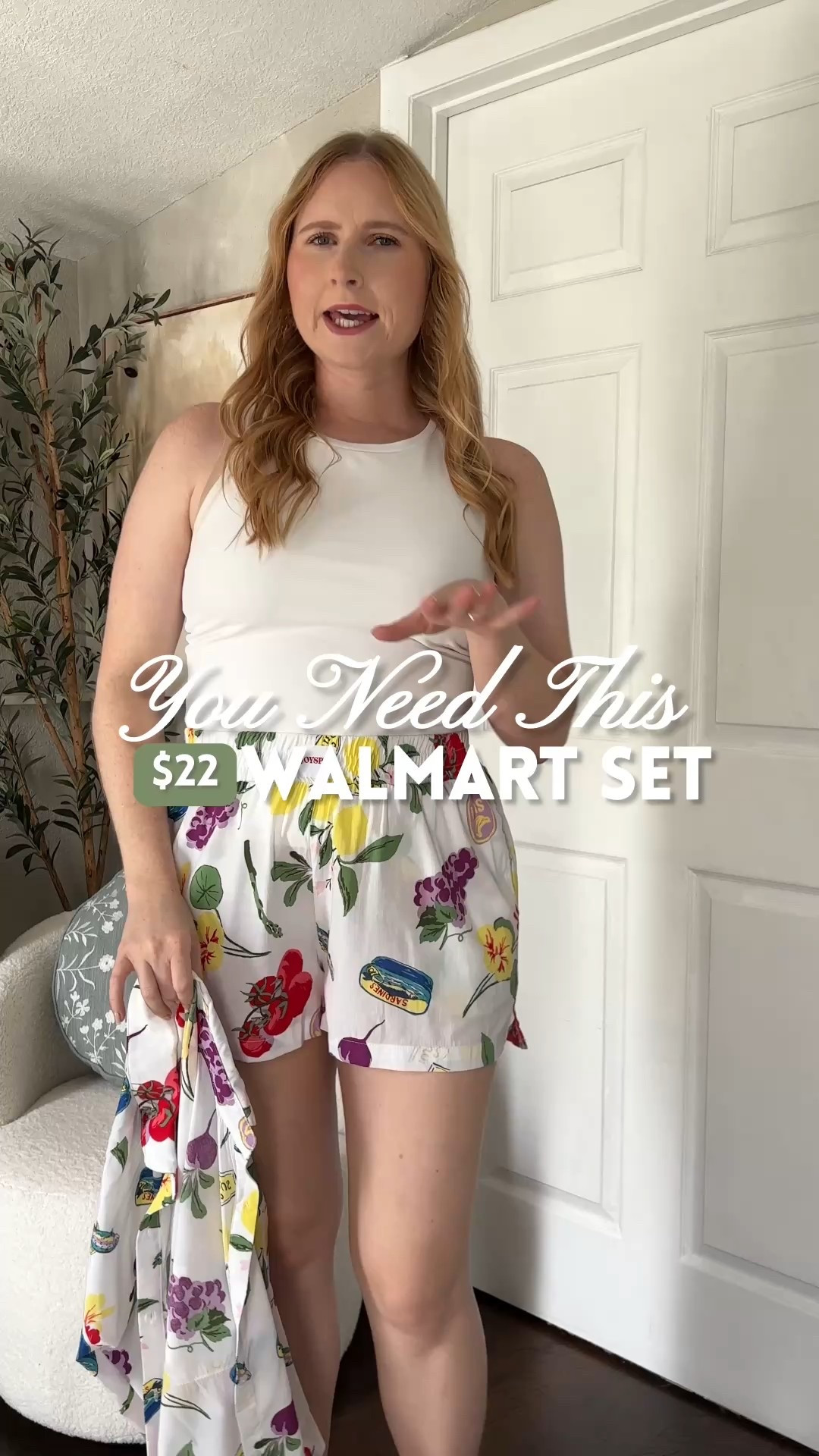 Joyspun Women’s Woven ¾ Sleeve Notch Collar Top and Boxer Shorts Pajama Set, Size medium on me
#ltkseasonal #ltkfindsunder50 #ltkmidsize

#LTKSeasonal #LTKMidsize #LTKWatchNow