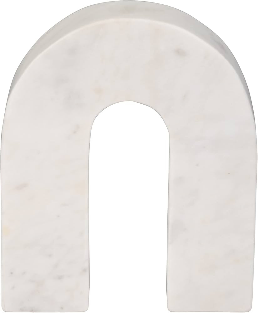 Sagebrook Home White Marble Decorative Arch Sculpture – Modern Stone Accent for Home, Office, B... | Amazon (US)