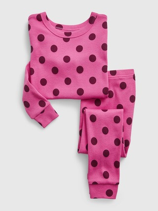 babyGap 100% Organic Cotton Polka Dot PJ Set | Gap (US)