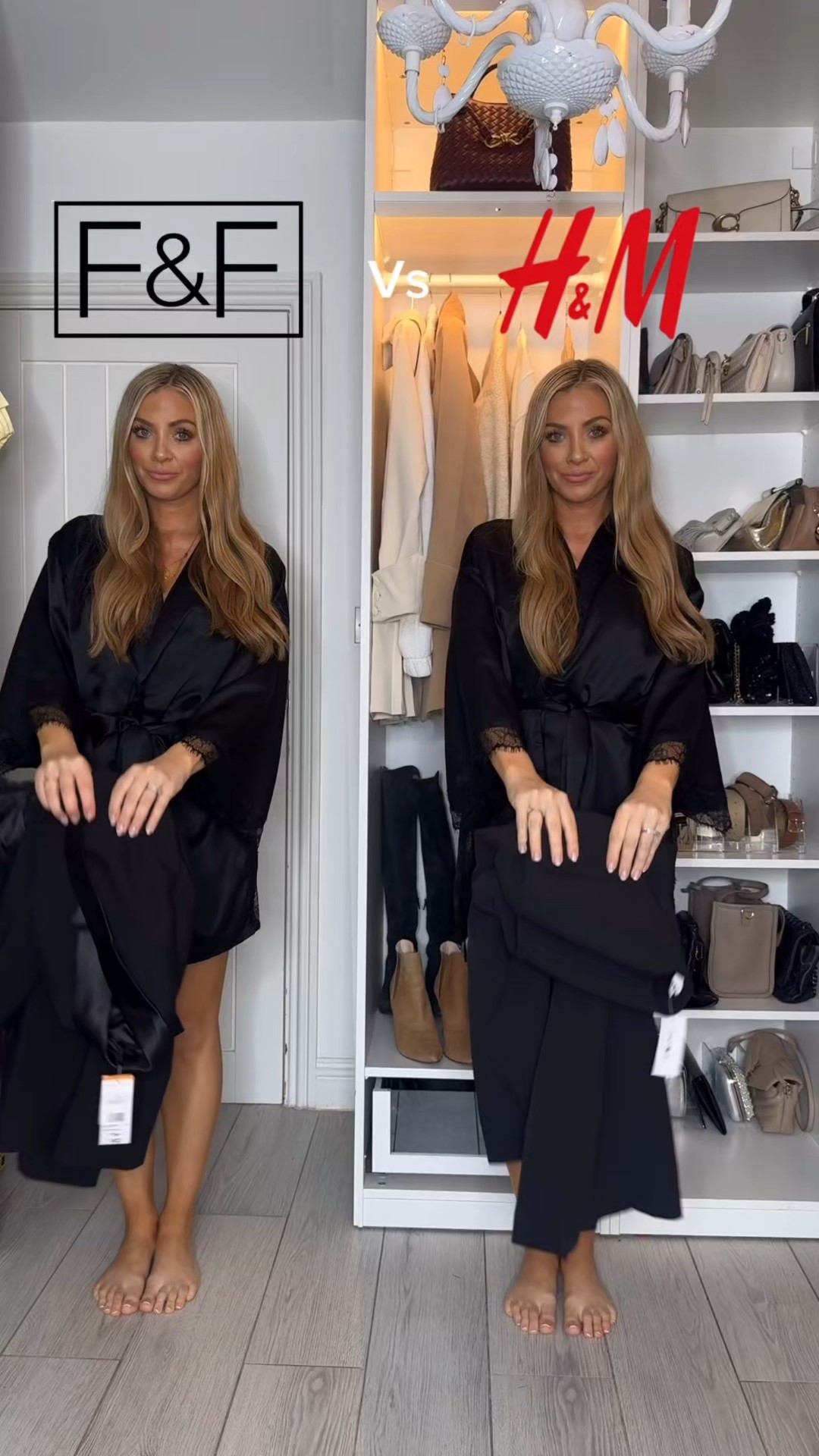 F&F vs H&M bow blazer dress 