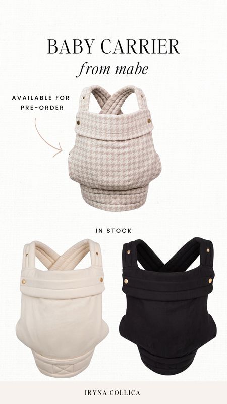 Baby carriers from Mabe are back in stock and the one I ordered is available for pre-order! 

#LTKKids #LTKBump #LTKBaby