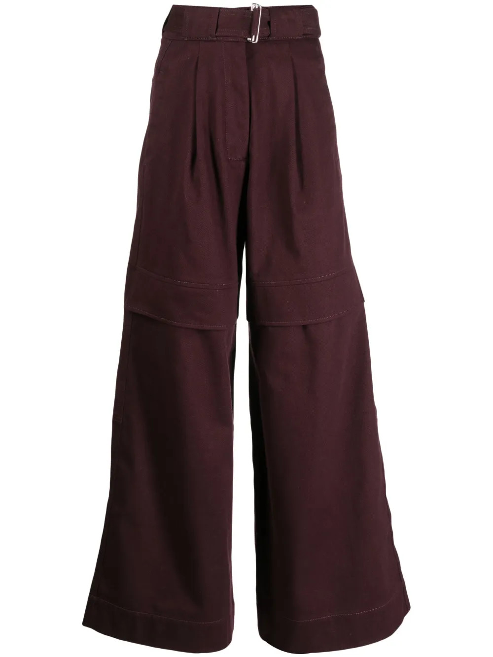 SA SU PHI layered-effect wide-leg Trousers - Farfetch | Farfetch Global