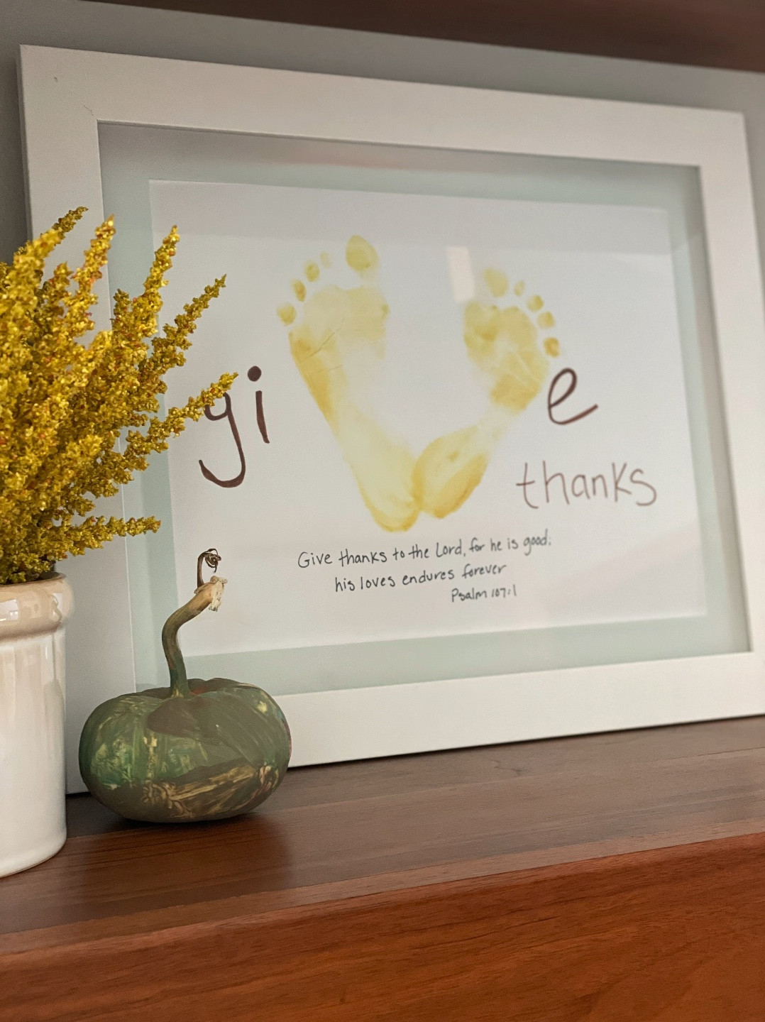 Footprint Thanksgiving craft making for the best decor.

It's truly one of a kind and makes the best gifts. 
Display for years to come.

#LTKHoliday #LTKHome #LTKKids