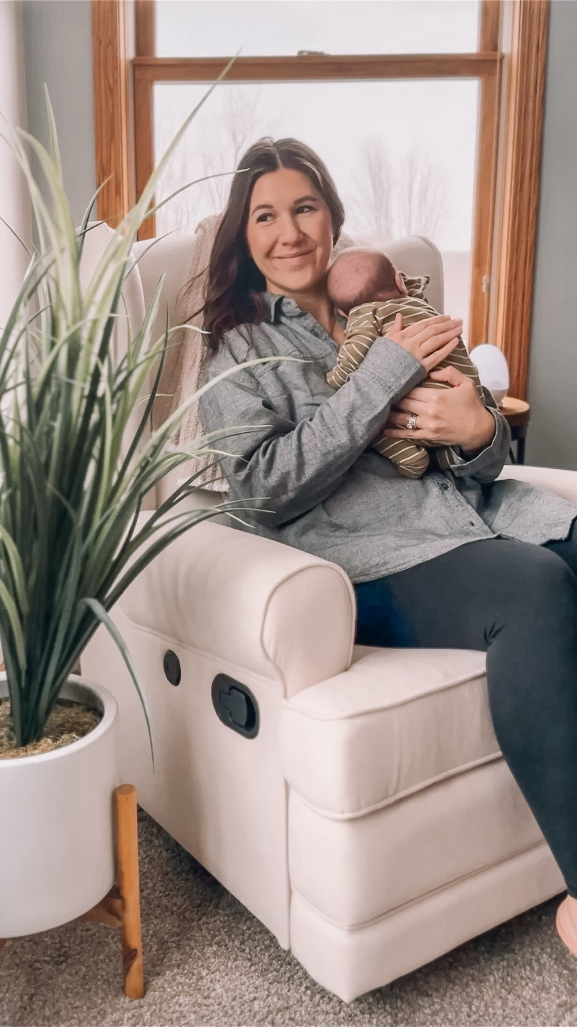 This drivel recliner rocking chair has been a best seller for months & it’s one of my favorite places to nurse in the house. Comfortable & extra functional with the USP port! My Aerie shirt and nursing tank top are nursing friendly and the perfect postpartum outfit.

Newborn must haves 
Aerie Real
Postpartum outfits 
Baby favorites
Newborn favorites
Baby registry 
Baby must haves 

#LTKHome #LTKBaby #LTKFindsUnder50