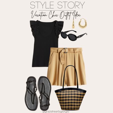 Vacation Chic Outfit Idea 
.
#outfitidea #vacationoutfit 

#LTKstyletip #LTKfindsunder50 #LTKtravel