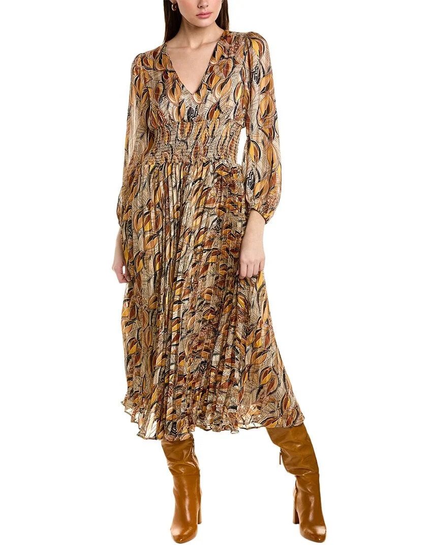Traffic People Womens Aurora Polyester Maxi Dress, S, Brown | Walmart (US)
