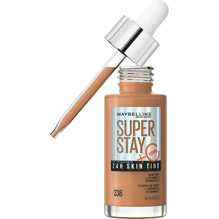 Maybelline Super Stay Skin Tint: Achieve Radiant Flawless Coverage with Vitamin C Infusion - 24Hr Longevity Light-to-Medium Tone - 1 Count | Walmart (US)
