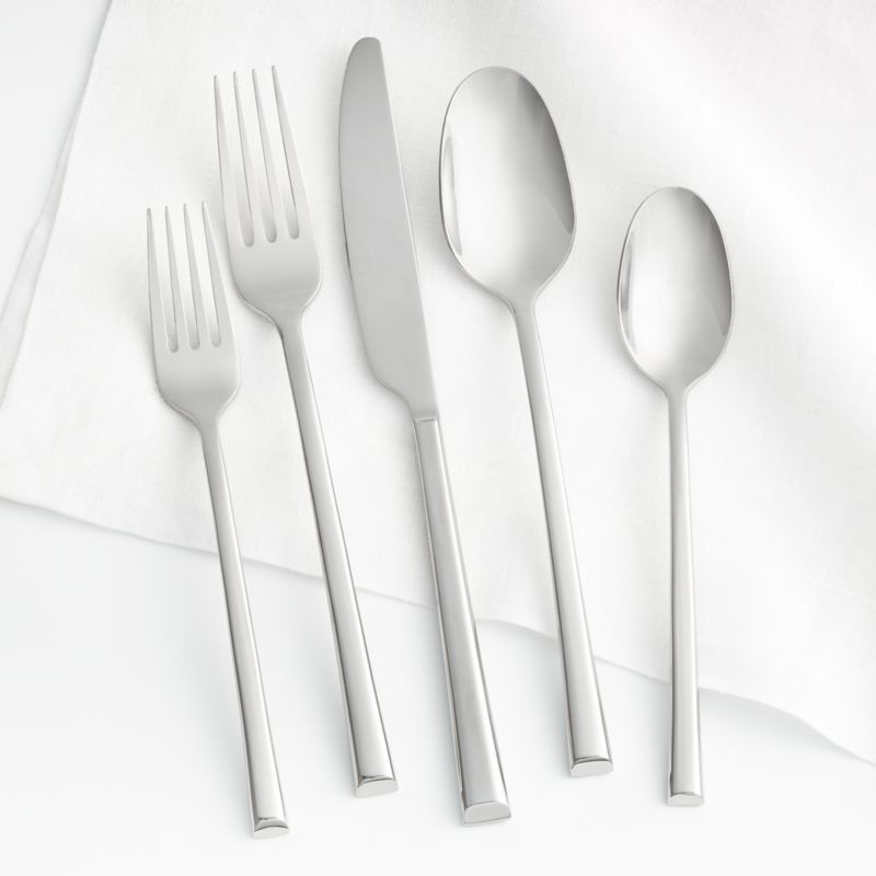 Cortland 5-Piece Flatware Place Setting + Reviews | Crate & Barrel | Crate & Barrel