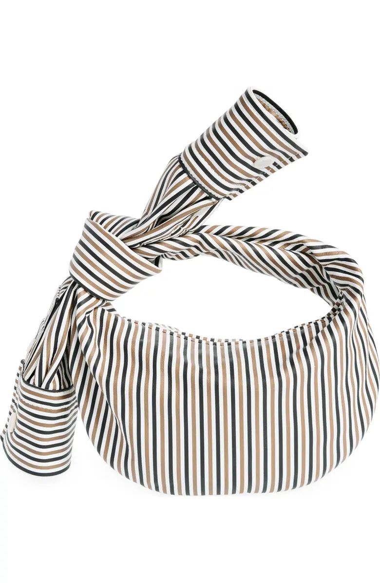 Bottega Veneta Mini Jodie Stripe Shirt Leather Top Handle Bag | Nordstrom | Nordstrom