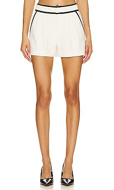 Breann Fitted Blazer in Off White/ Black | Revolve Clothing (Global)