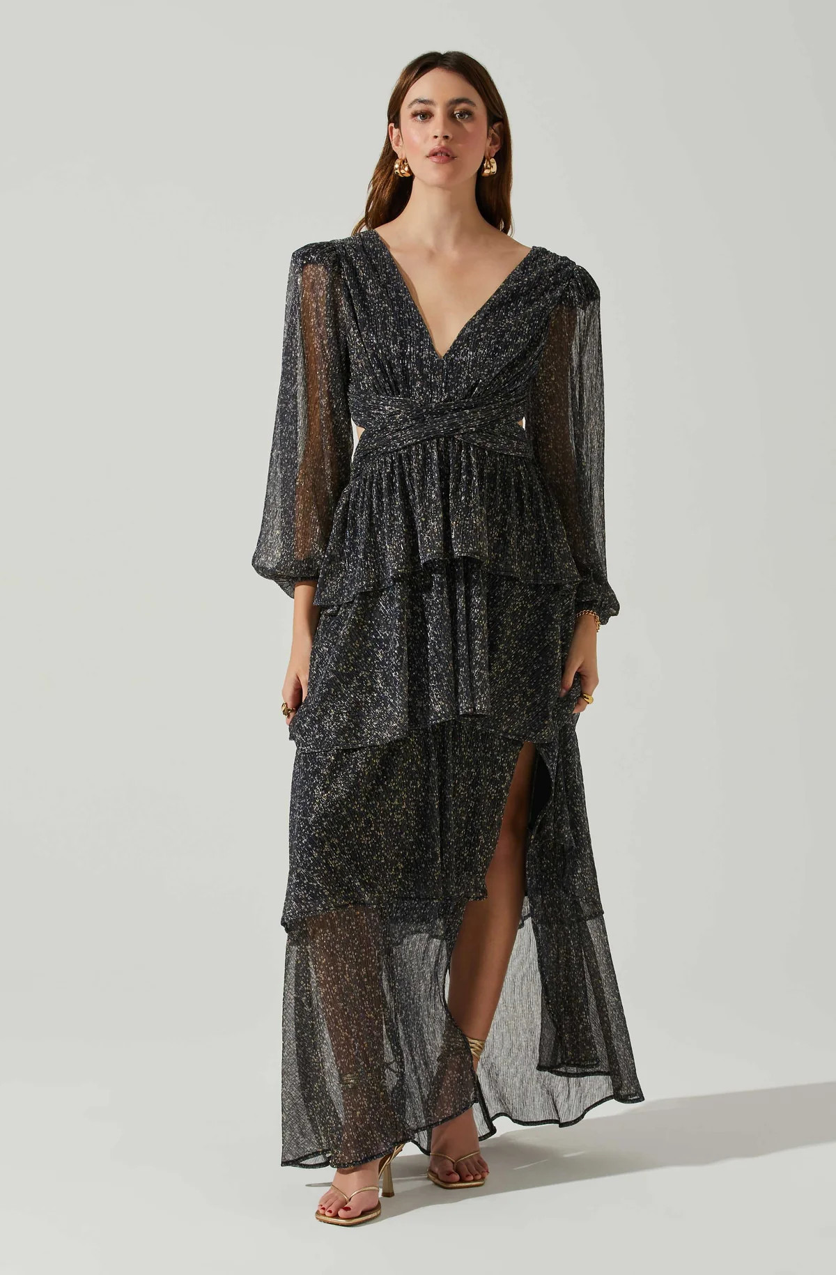 Anora Floral Tiered Maxi Dress | ASTR The Label (US)