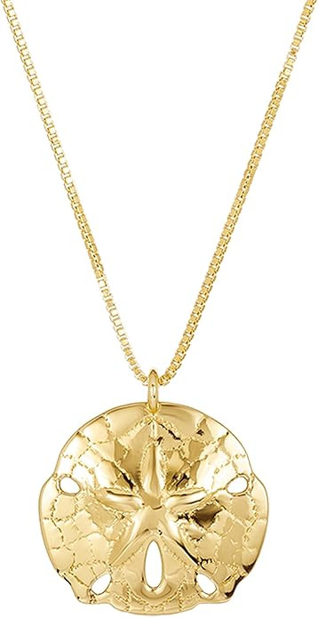 Sand Dollar Necklace for Women – 3-Year Color Guarantee – Waterproof, Non-Tarnish, Hypoallerg... | Amazon (US)