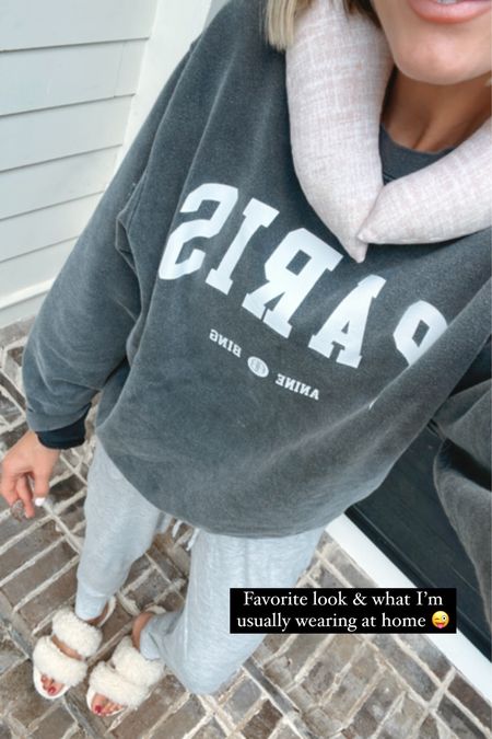 What I lounged in this weekend! Wearing a medium in the crewneck! 

Loverly Grey, outfit idea

#LTKSeasonal #LTKstyletip