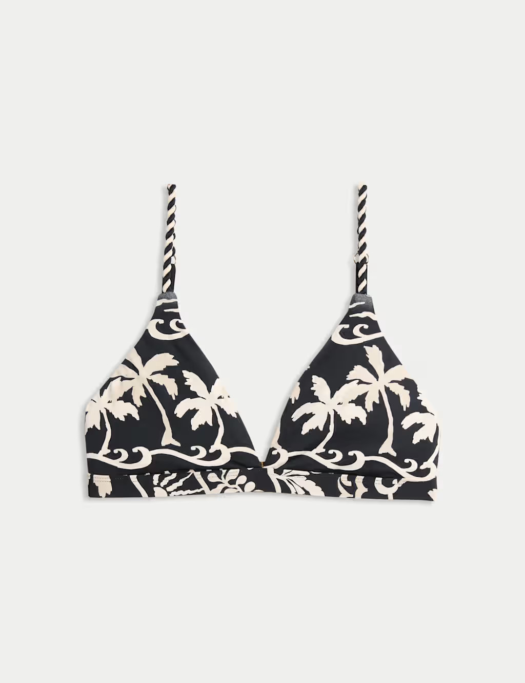Printed Padded Plunge Bikini Top | Marks & Spencer (UK)