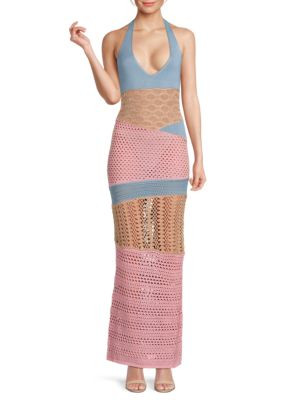 RTA Patchwork Knit Maxi Dress on SALE | Saks OFF 5TH | Saks Fifth Avenue OFF 5TH