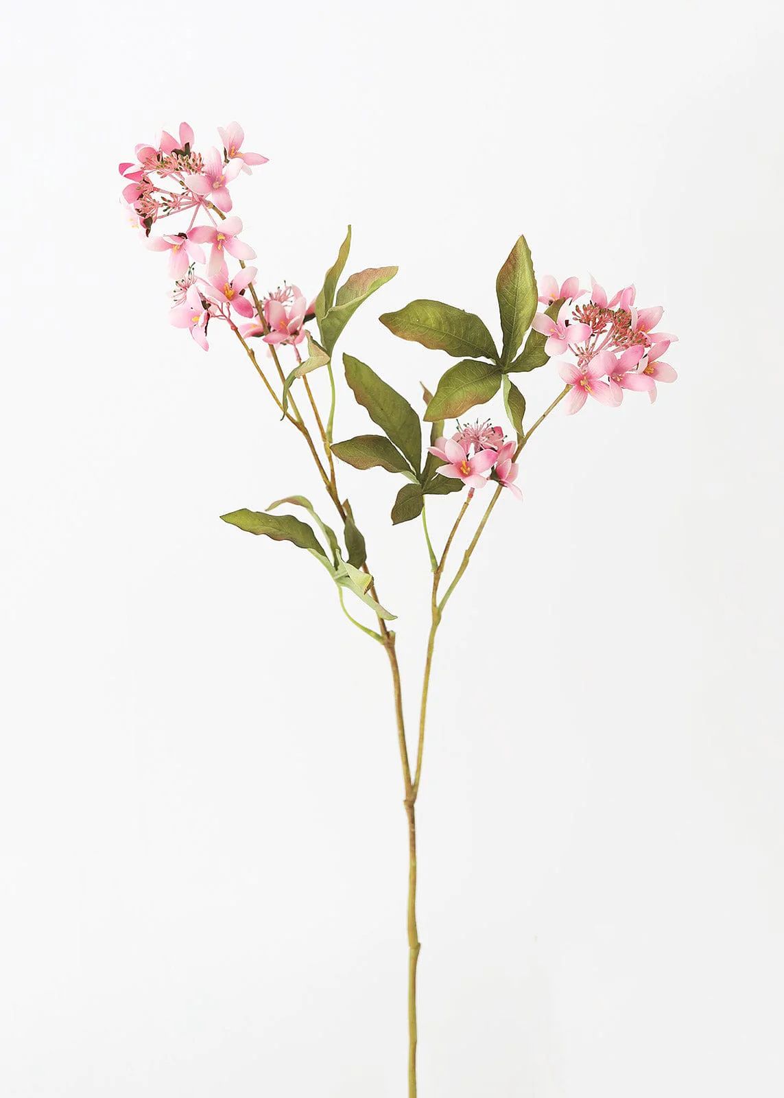 Pink Faux Wildflowers Viburnum Branch - 37" | Afloral