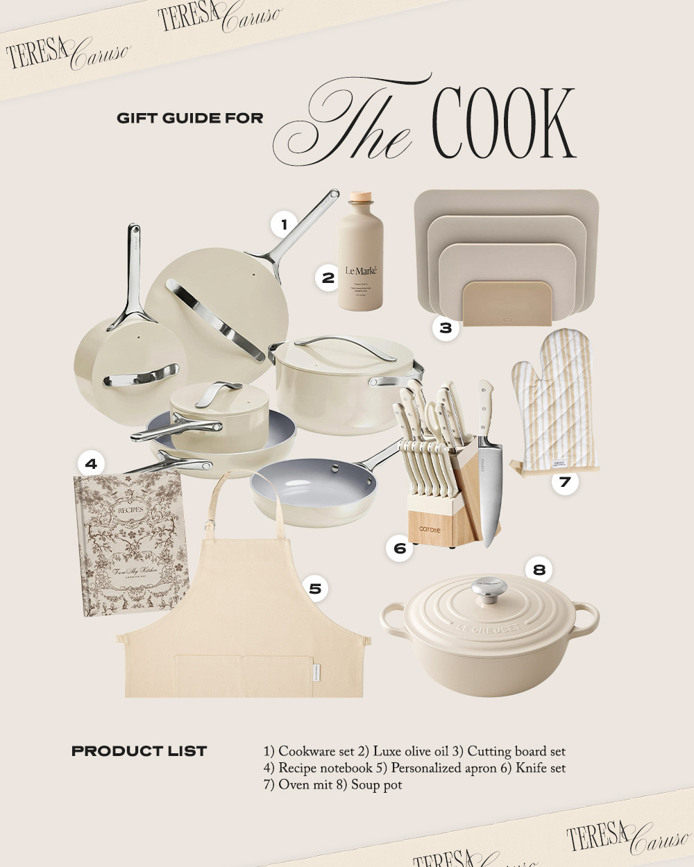 Gift Guide For The Cook 

 #LTKGiftGuide #LTKHoliday #LTKfoodie