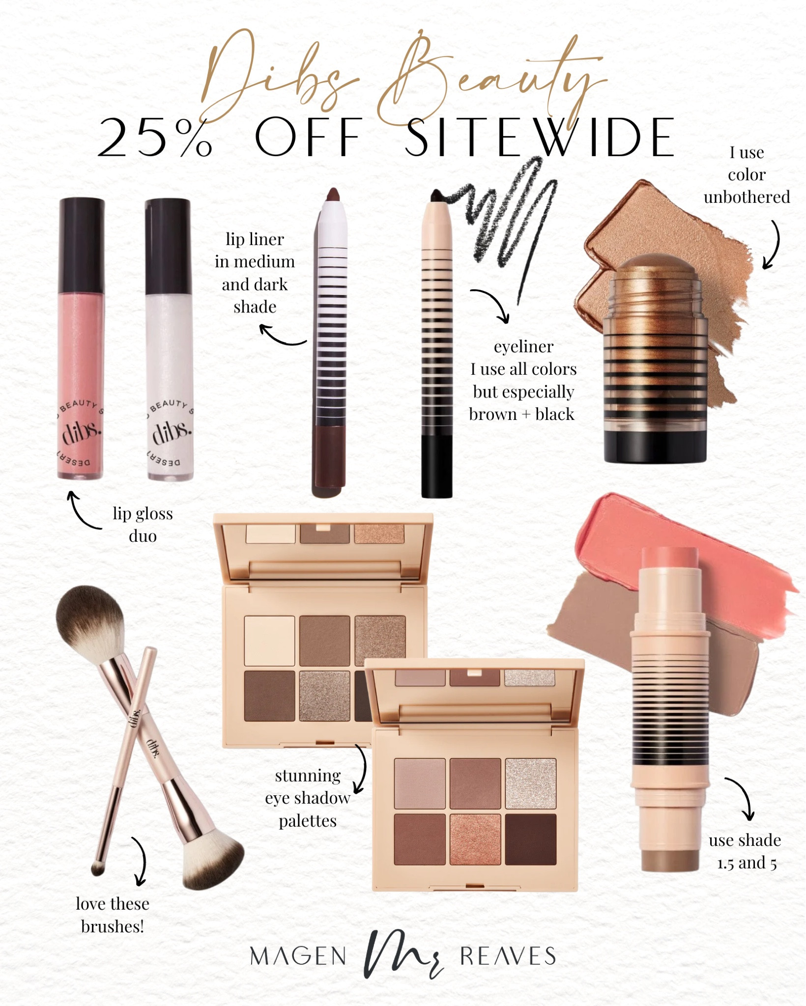 DIBS beauty is 25% off sitewide with code BF25!! 

#LTKCyberweek #LTKsalealert #LTKbeauty
