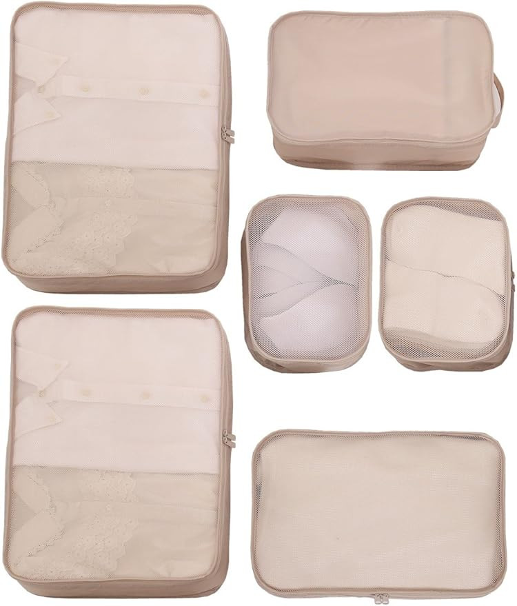 JJ POWER Travel Packing Cubes, Luggage Organizers with Shoe Bag | Amazon (US)