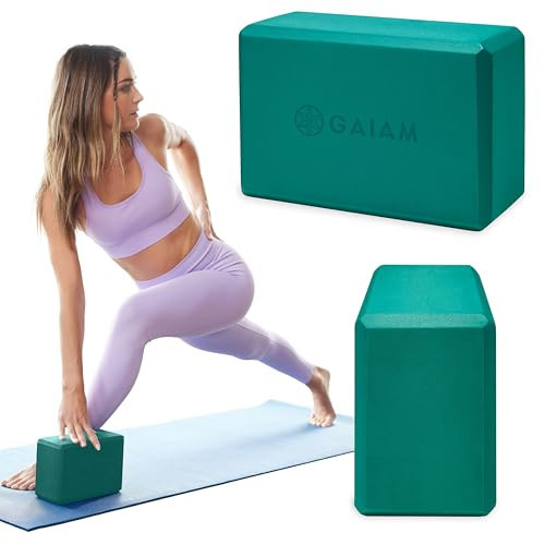 Gaiam Yoga Block - Supportive Latex-Free Eva Foam - Soft Non-Slip Surface with Beveled Edges for Yoga, Pilates, Meditation - Yoga Accessories for Stability, Balance, Deepen Stretches | Amazon (US)