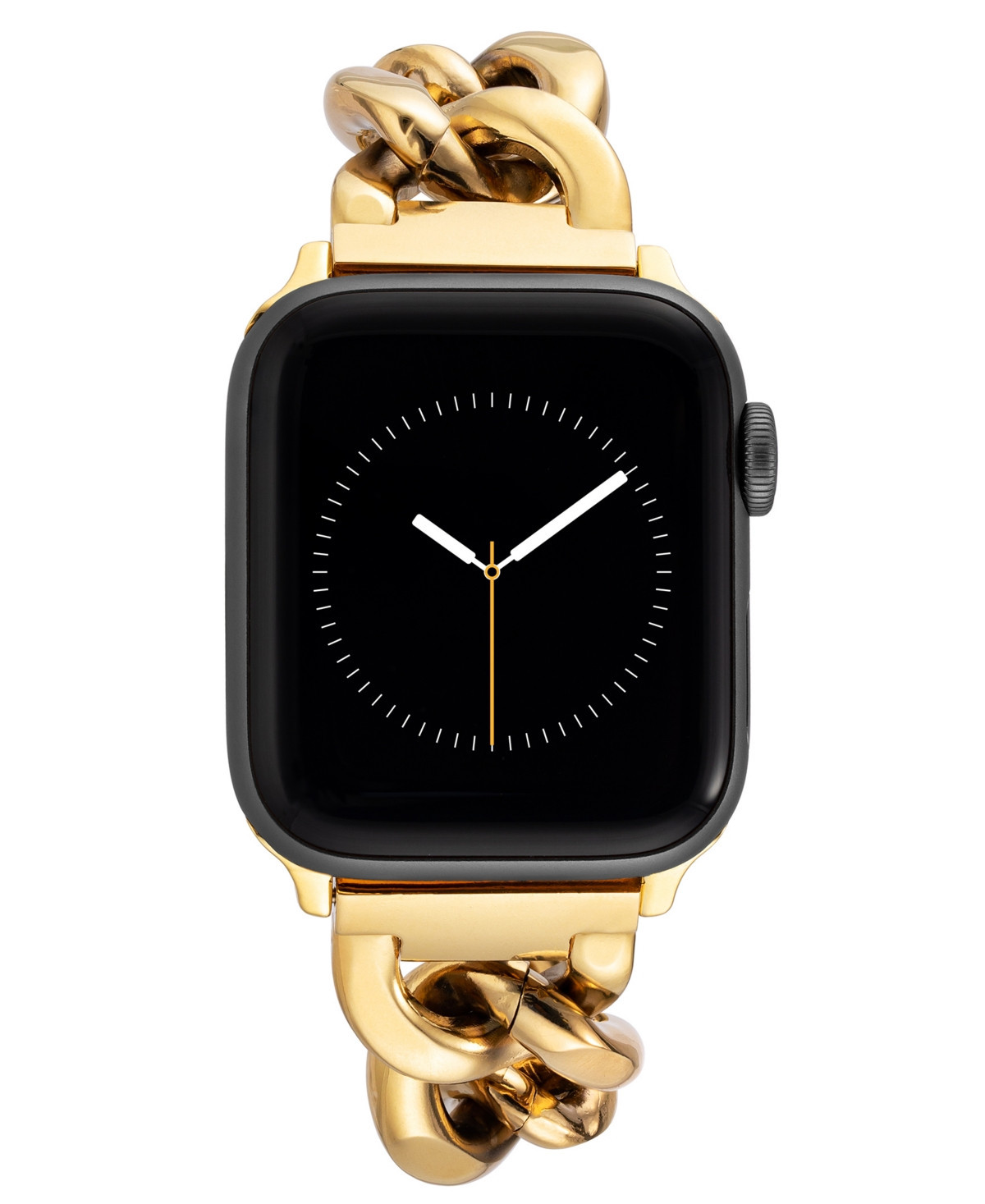 Anne Klein Women's Rose Gold-Tone Alloy Metal Chain Link Bracelet designed for Apple Watch 42mm (Series 1-3 only) & 44/45/46/49mm (Ultra & Ultra 2) - | Macy's