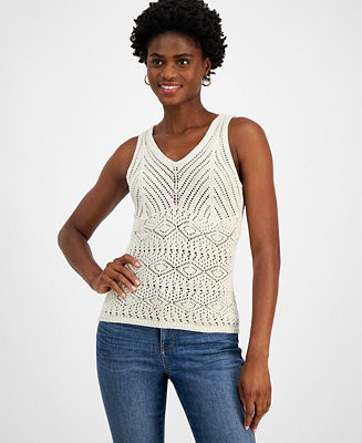 Women's Crochet Tank Top, Created for Macy's | Macy's Canada
