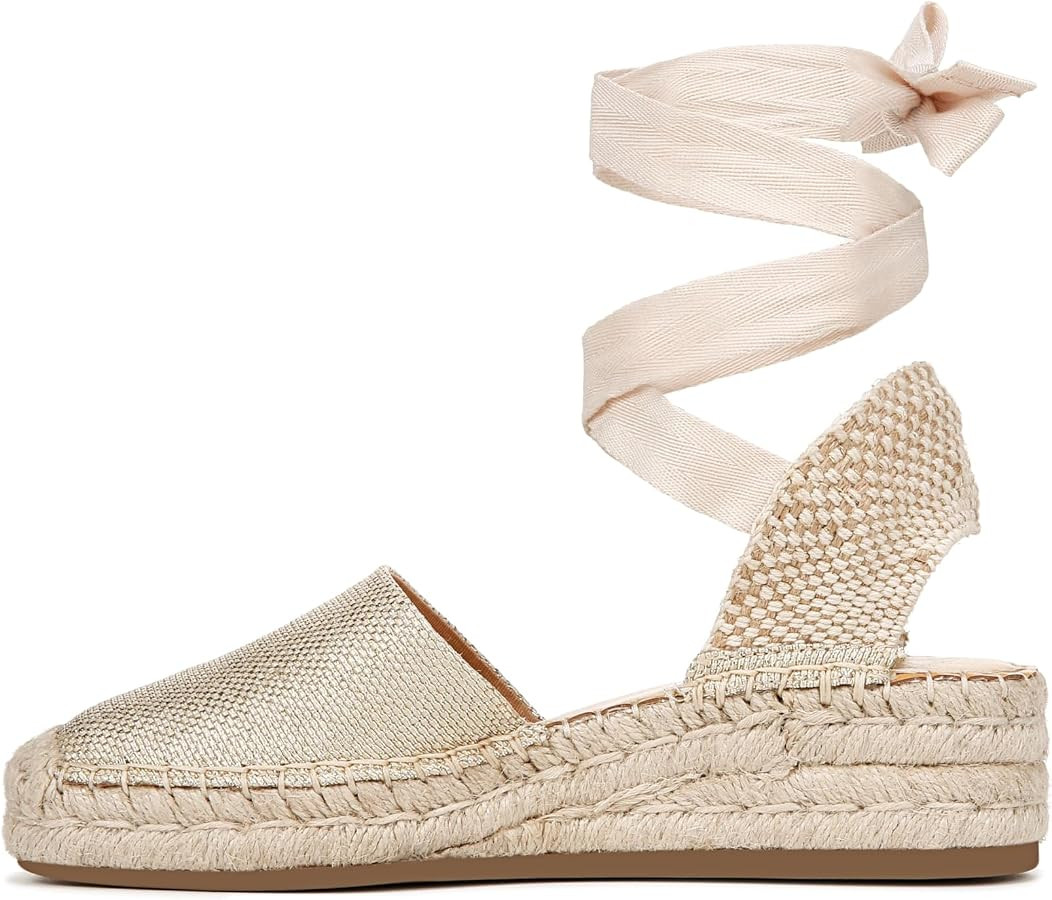 Franco Sarto Women's Britney Ankle Strap Wedge Espadrilles Sandal | Amazon (US)