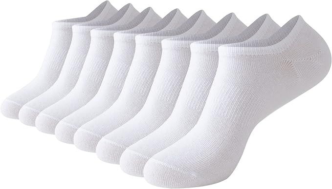 4/8/12 Pairs Men and Women No Show Socks, Low Cut Short Socks, Breathable Soft Casual Socks, Wome... | Amazon (US)