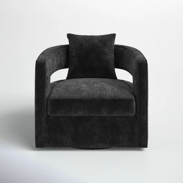 Jolia Velvet Swivel Barrel Chair | Wayfair North America