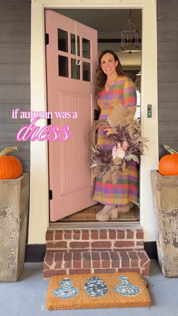 Comment DRESS and I’ll send you the link to this stunner from Briton Court!  It’s so flattering, I’ve gotten tons of compliments on it already! Sizing info…I’m 5’7” tall and wearing a size medium. 

#falldress #fallfashiontrends #gilmoregirlsaesthetic #shopbritoncourt #pumpkinseason