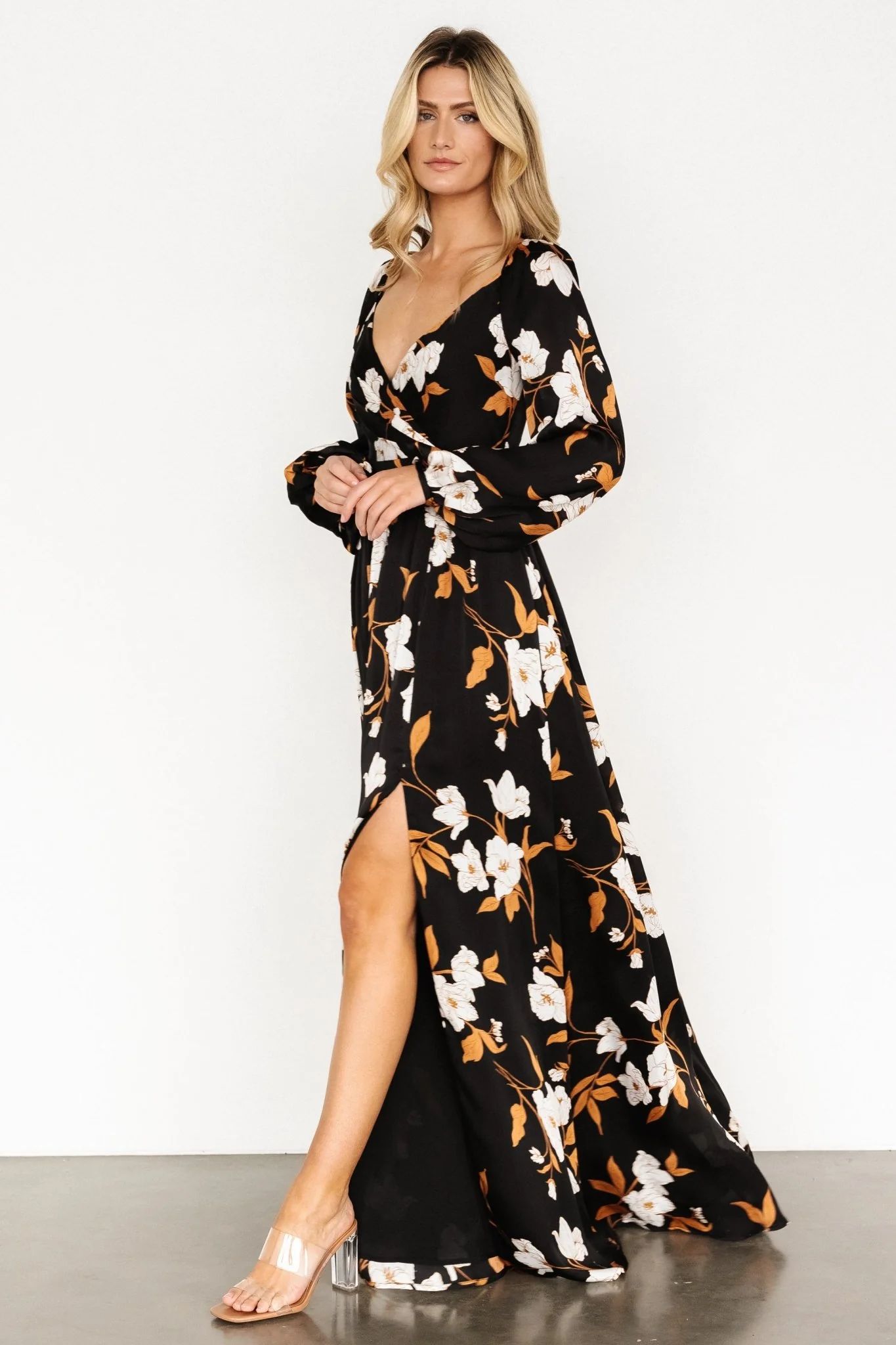 Tristan Maxi Dress | Black Floral | Baltic Born