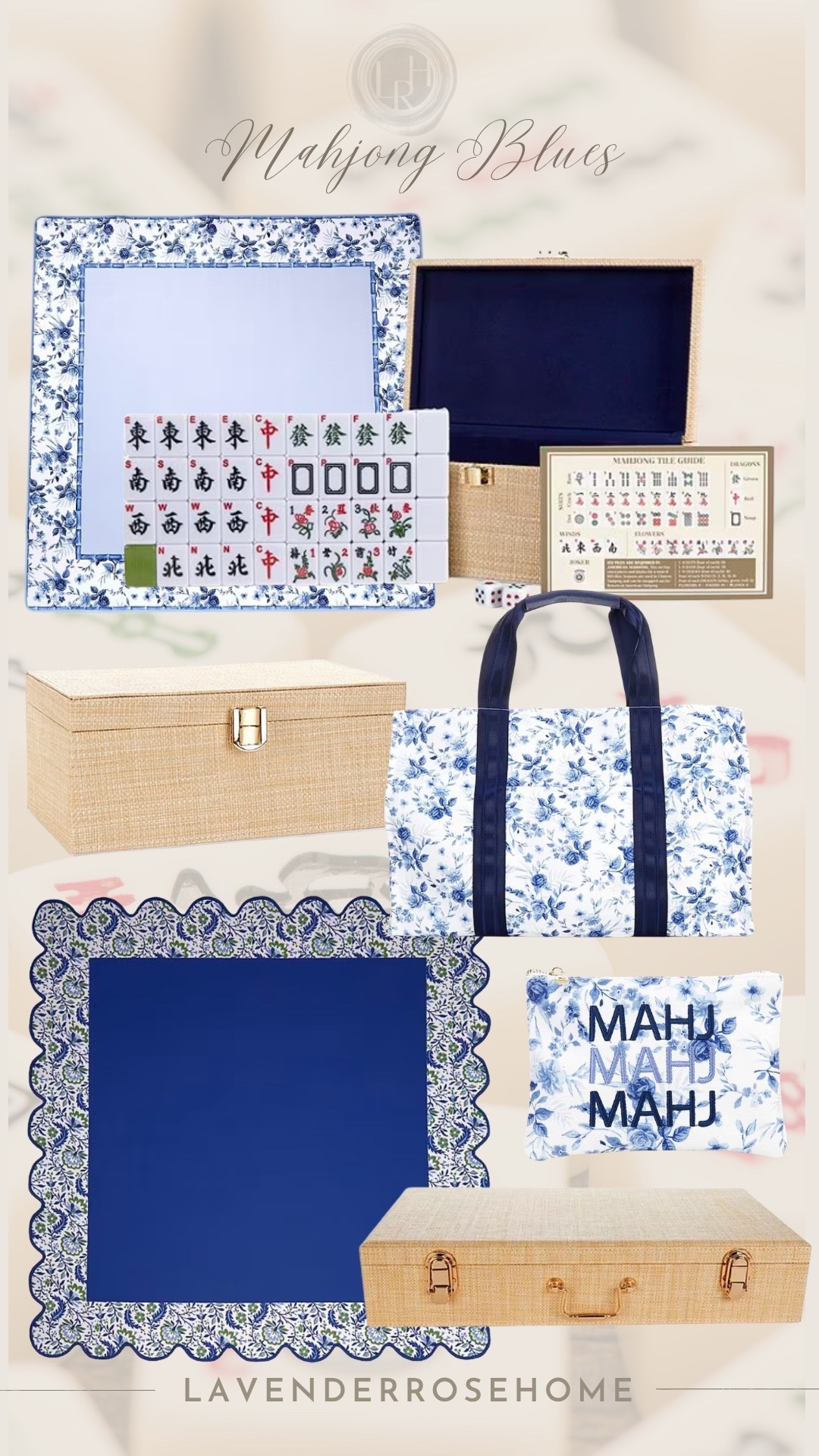 Everything for a blue and white Mahjong night.

Entertaining. Hosting. Mother’s Day. Game Night. Mahjong Night. Tabletop.  Cozy Nights. For Her. Girls Night. Dillards. Lavender Rose Home.

#LTKMothersDay #LTKHome