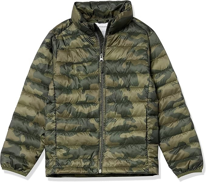 Amazon Essentials Boys and Toddlers' Lightweight Water-Resistant Packable Puffer Jacket | Amazon (US)